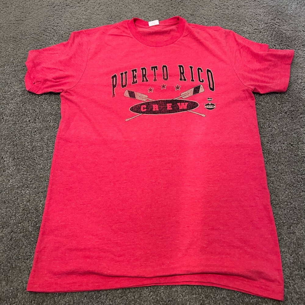 Puerto Rico Crew Red T-Shirt